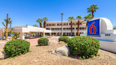 The Motel 6 in downtown Palm Springs, Calif.