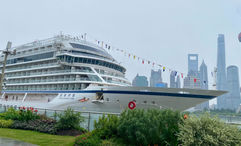 The Viking Yi Dun docked in Shanghai.