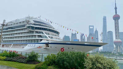 The Viking Yi Dun docked in Shanghai.