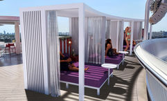 The Scarlet Lady will add cabanas during its drydock.